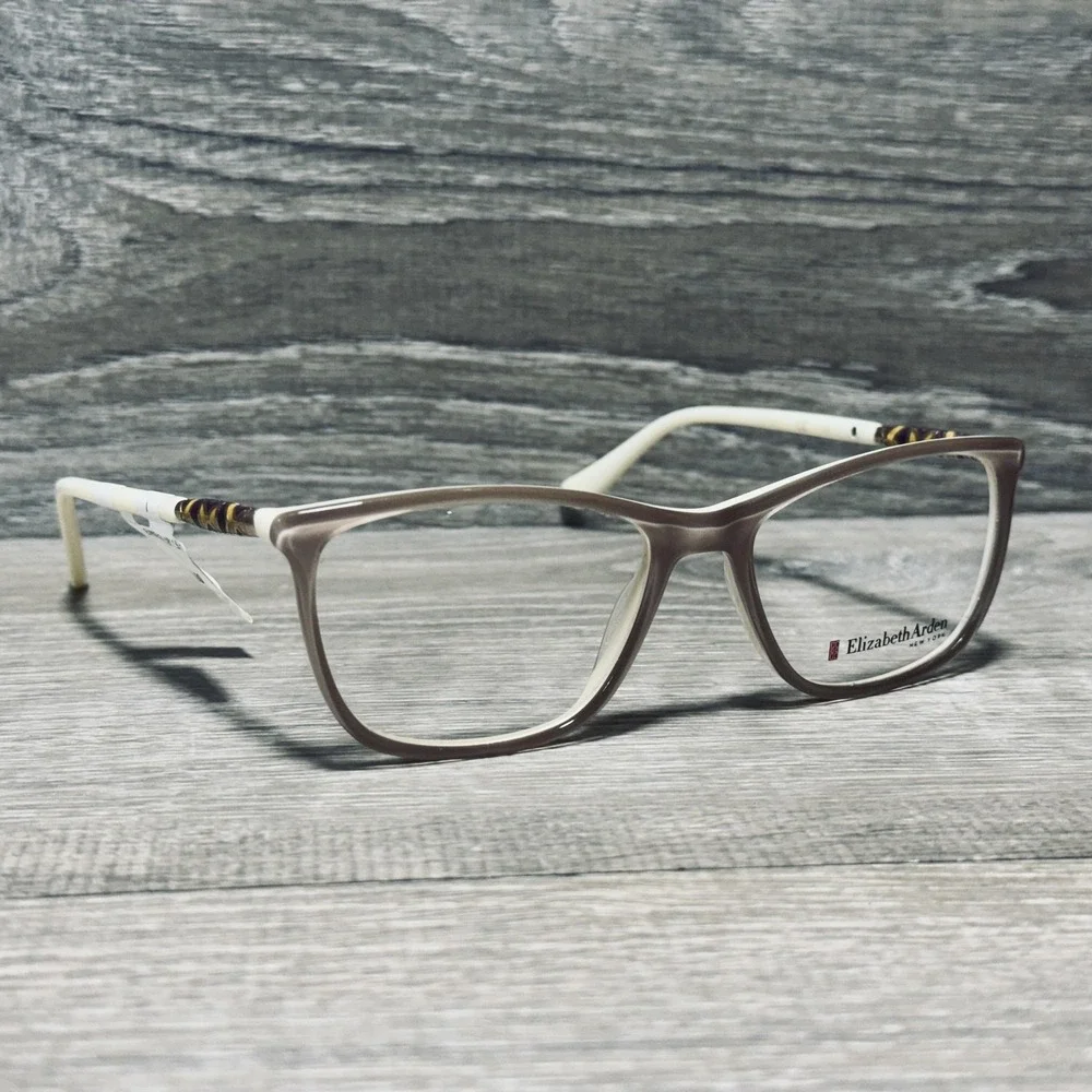 Elizabeth Arden EA 1181 55-17 Eyeglass Frames Womens Beige Argyle‎ Square 140